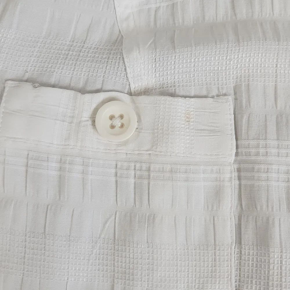 🔺️Christopher & Banks White Buttoned Long Sleeve Top Medium - Picture 12 of 14